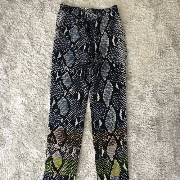 Diane von furstenberg snake skin silk pants - Picture 2 of 2